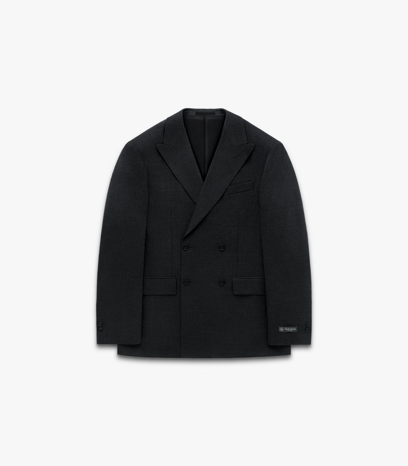 Miles D.B. Cotton & Linen Suit Jacket in Coal