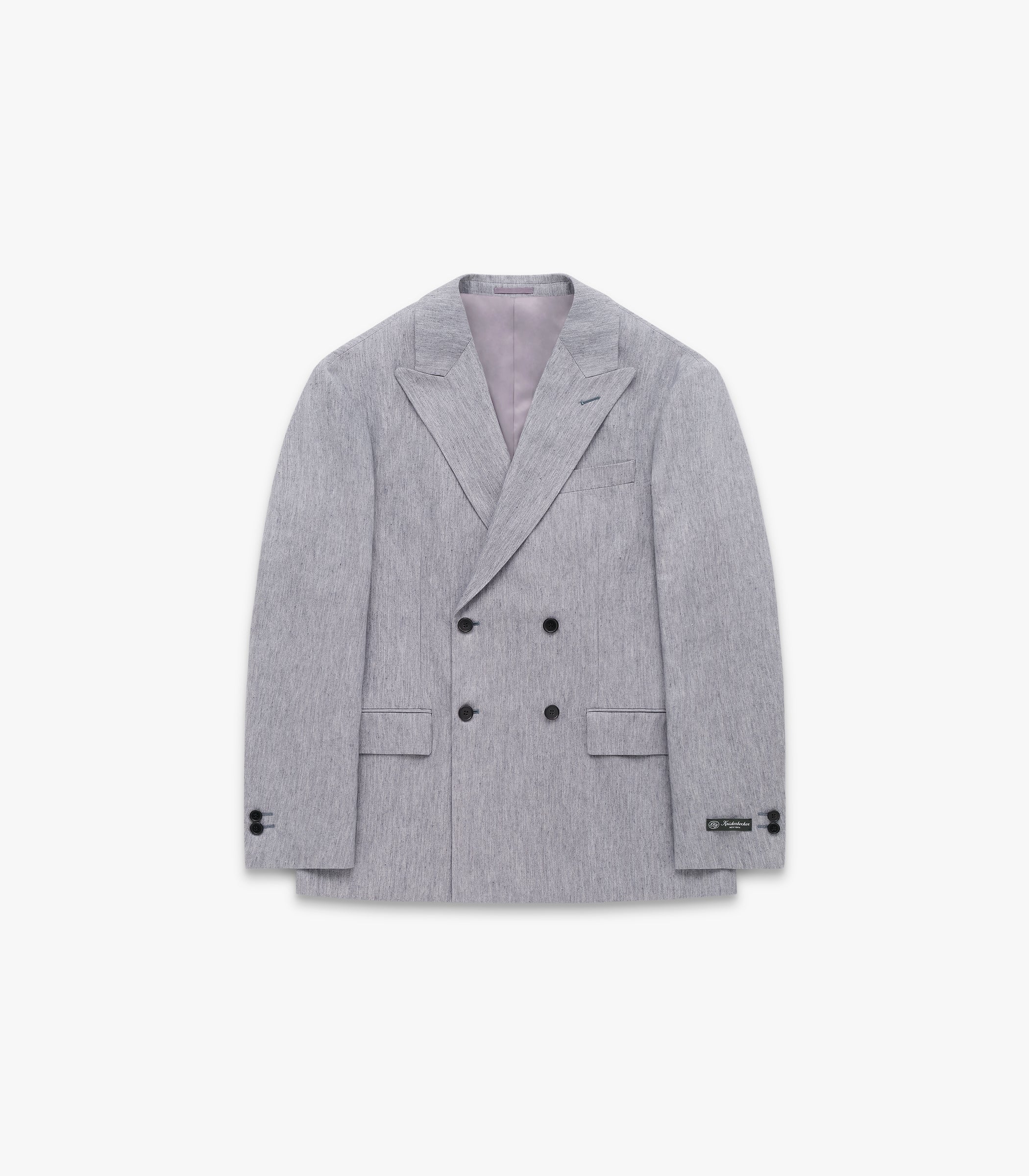 Miles D.B. Cotton & Linen Suit Jacket in Pebble Grey