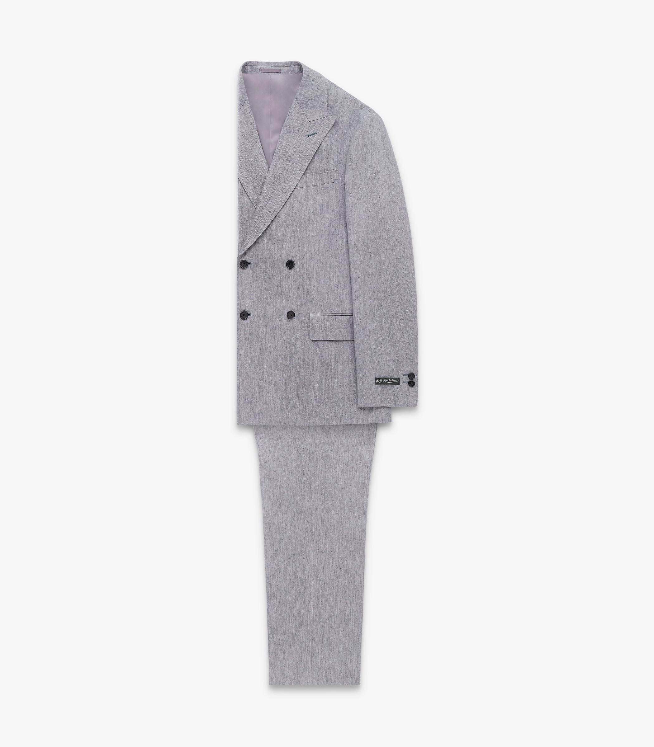 Miles D.B. Cotton & Linen Suit Jacket in Pebble Grey