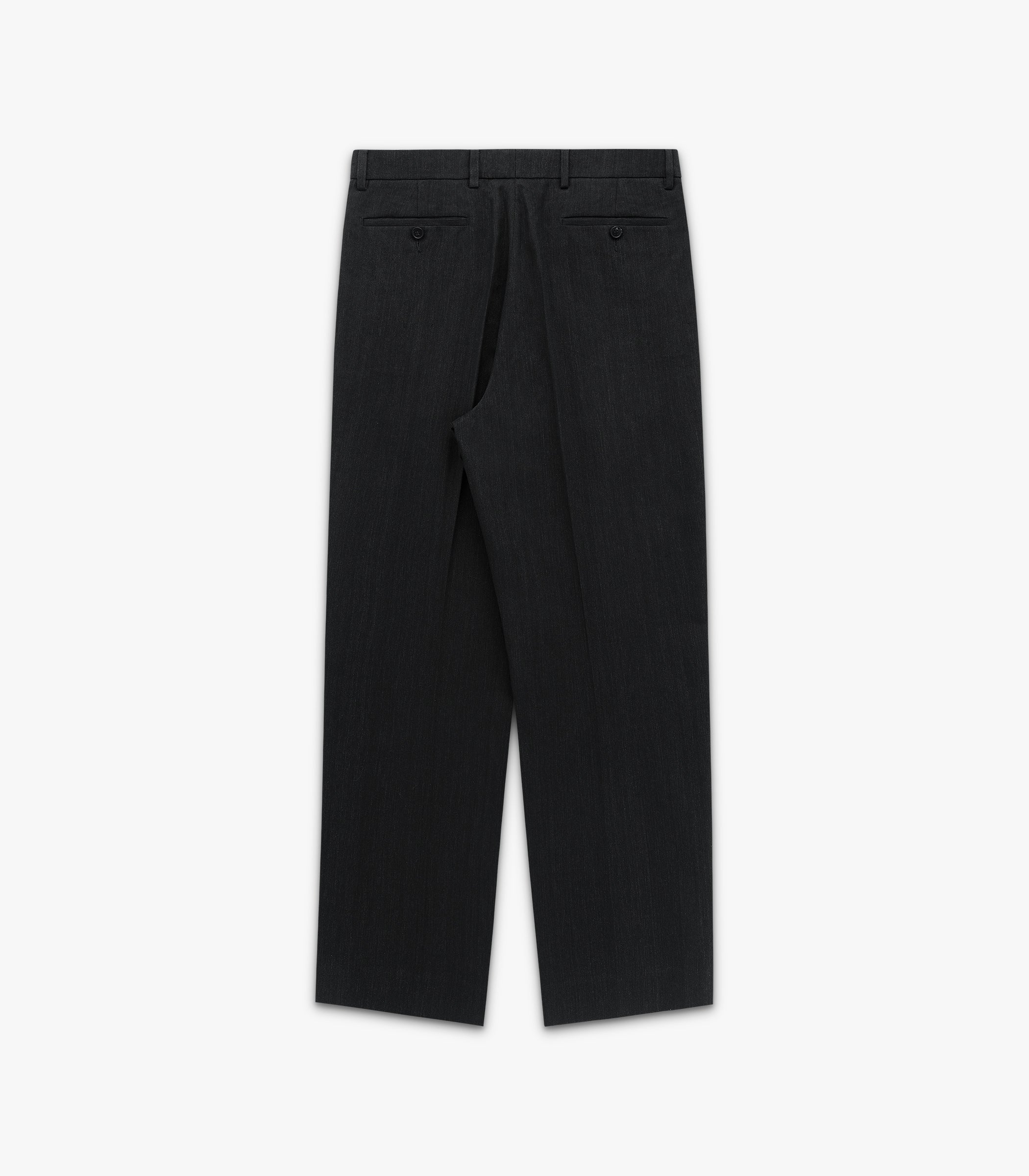Miles Cotton & Linen Suit Trouser in Coal