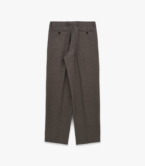 Miles Cotton & Wool Flannel Pleated Trouser