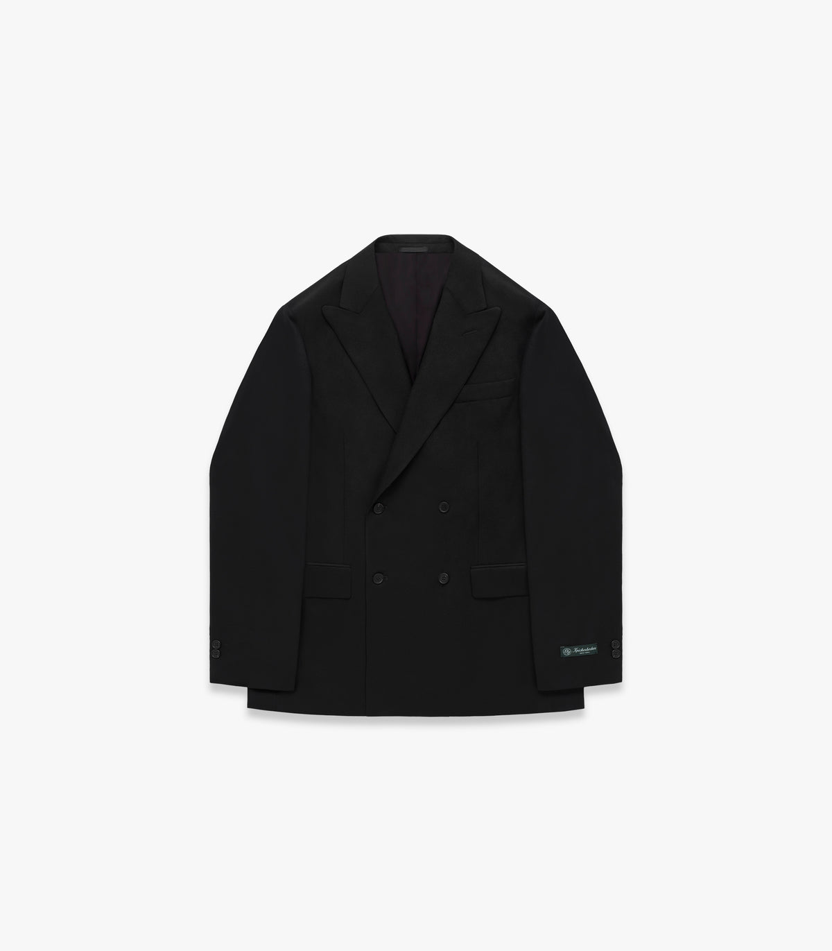 Miles D.B. Wool Flannel Suit Jacket in Black