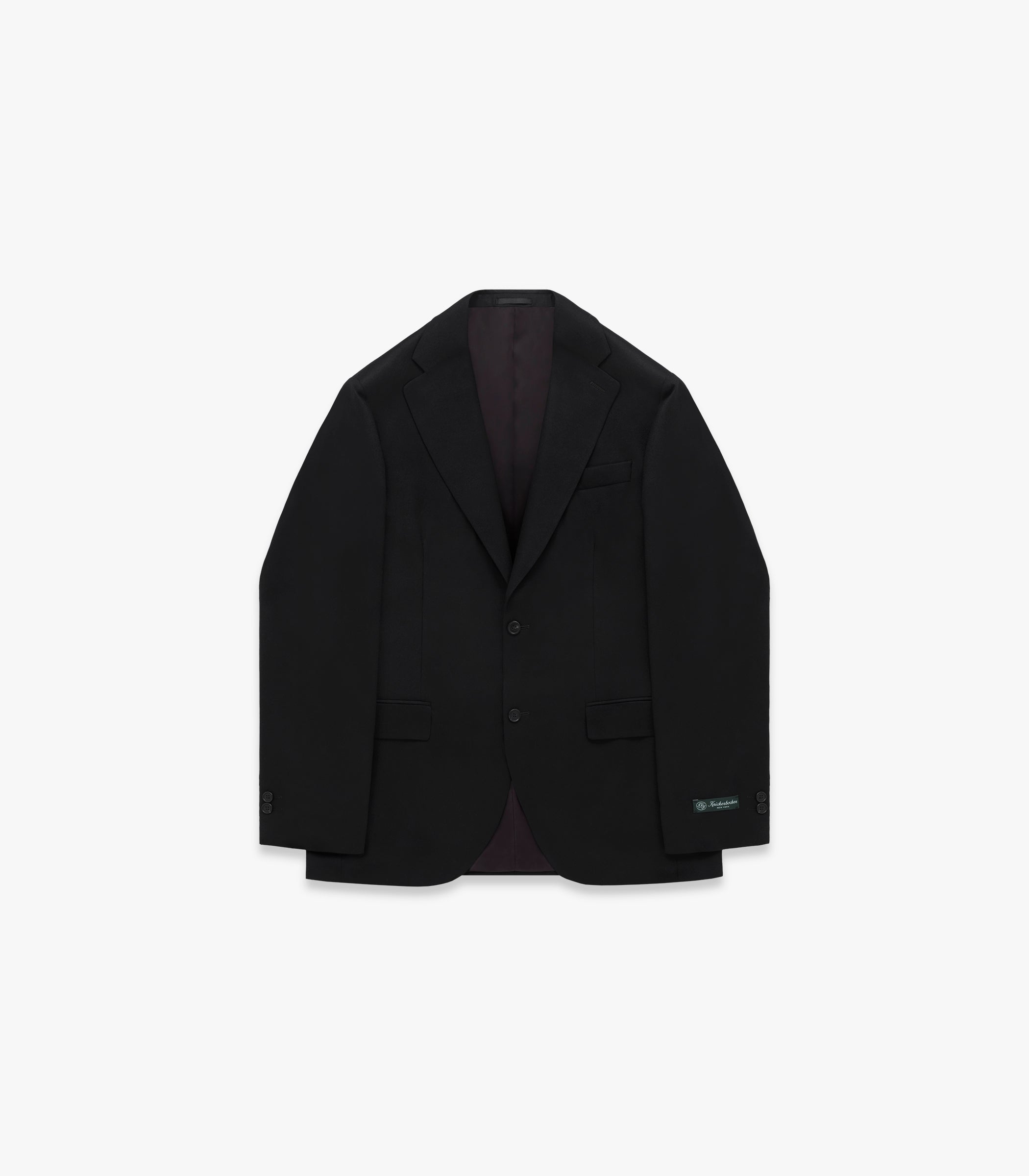 Miles S.B. Wool Flannel Suit Jacket in Black