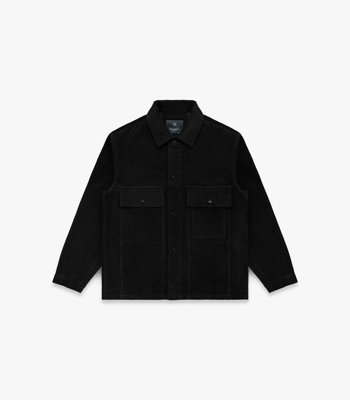 Mott Corduroy Coat in Black