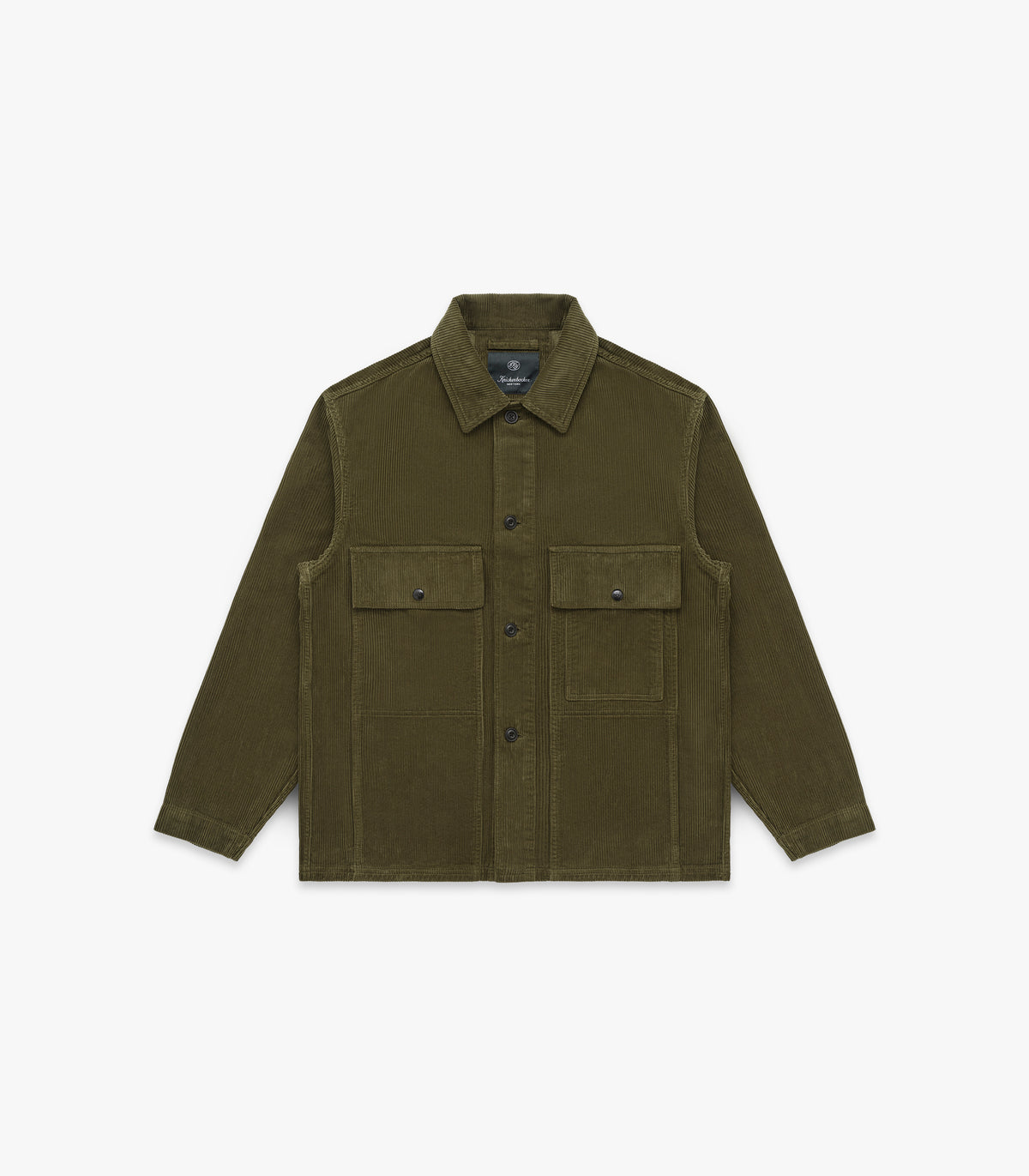 Mott Corduroy Coat in Burnt Olive