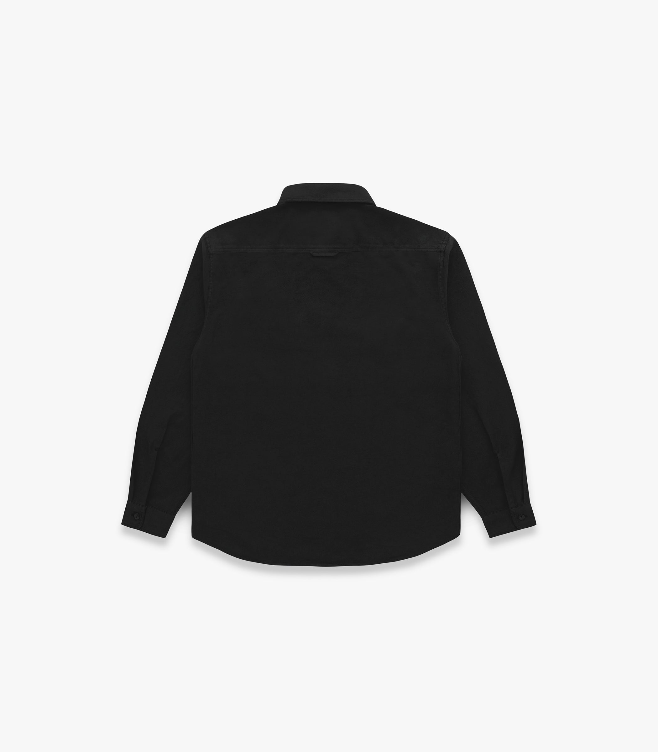 Pacific Twill Cotton & Linen Shirt in Black
