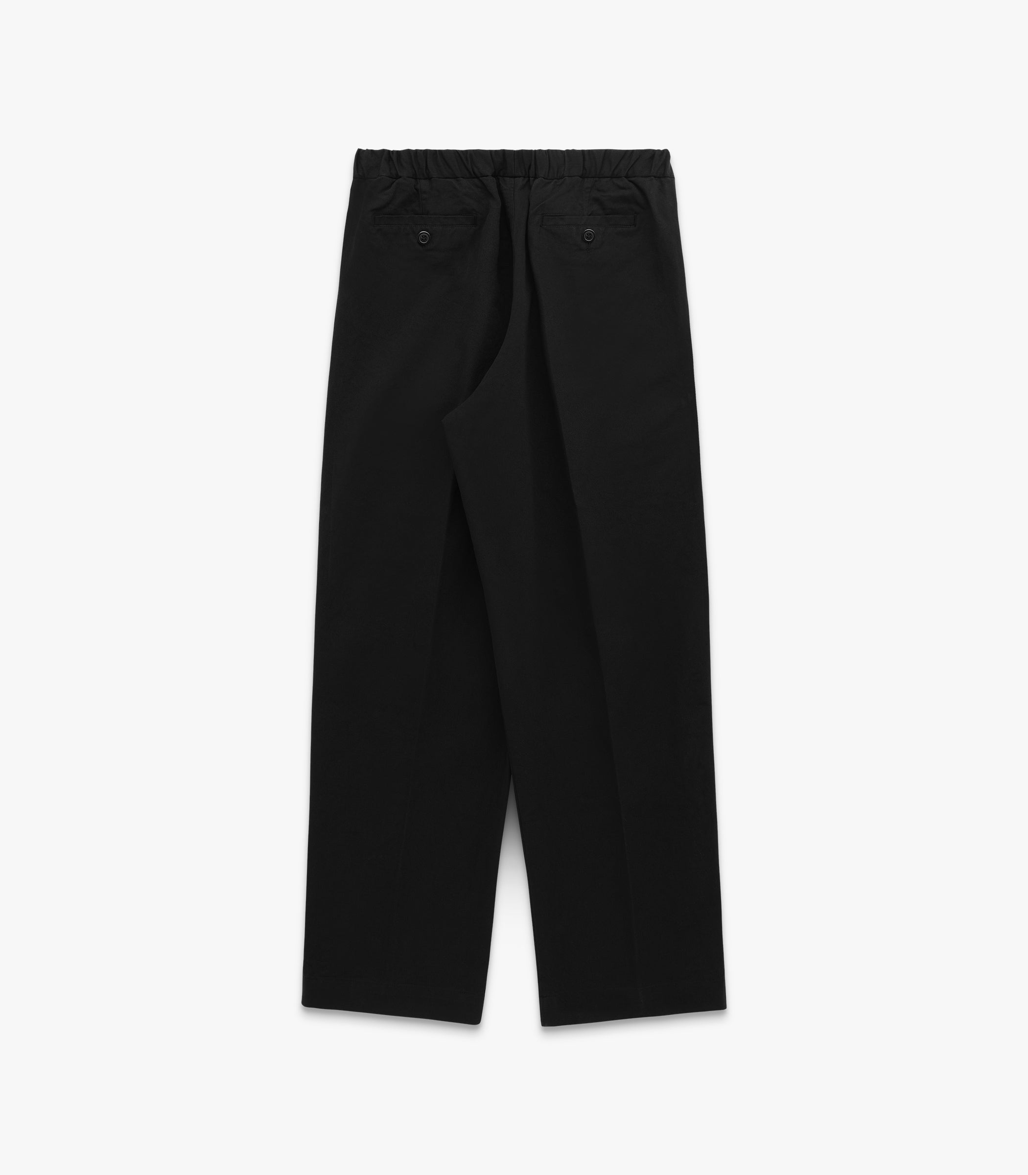 Park Twill Cotton & Linen Pant in Black
