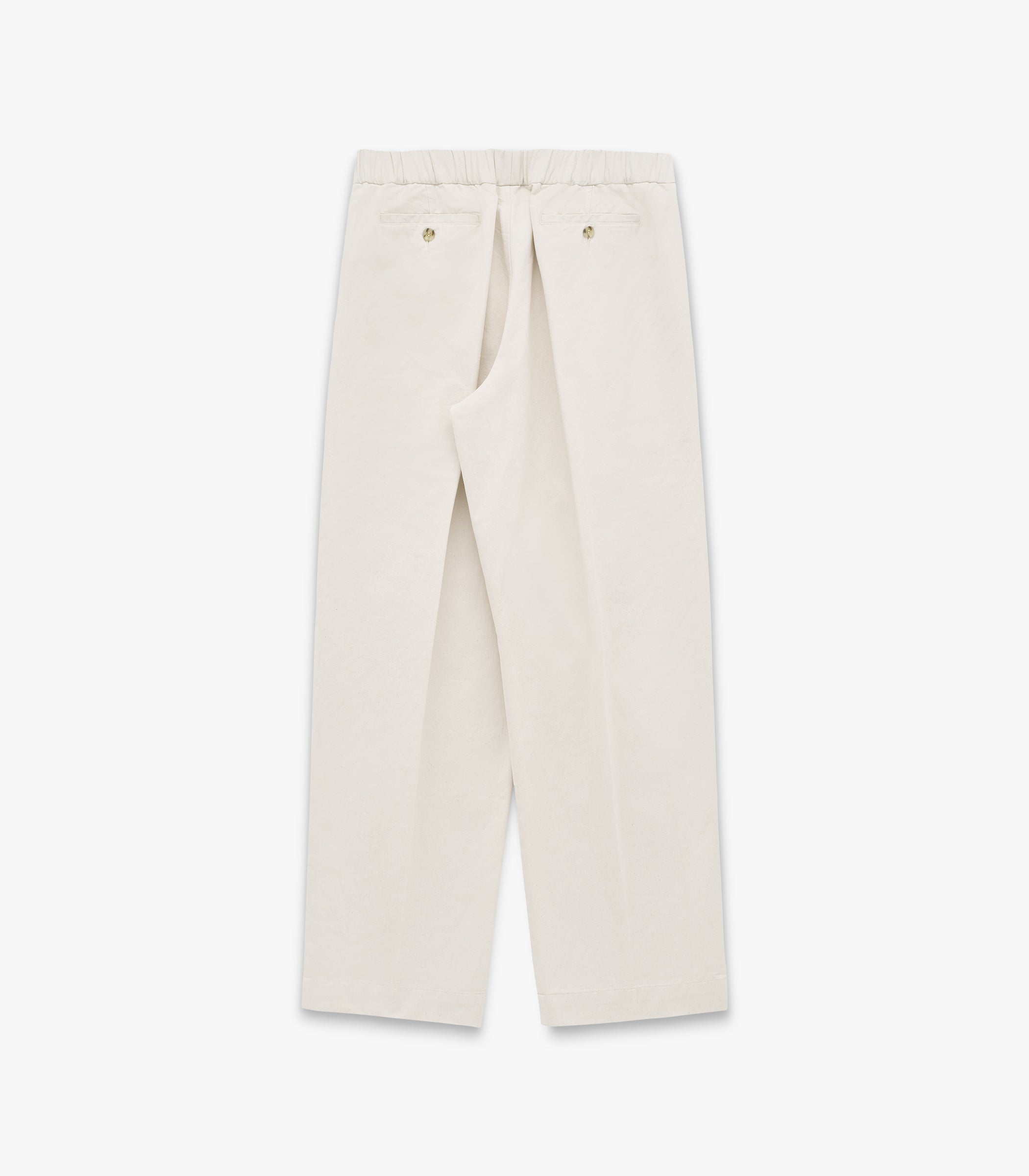 Park Twill Cotton & Linen Pant in Bone