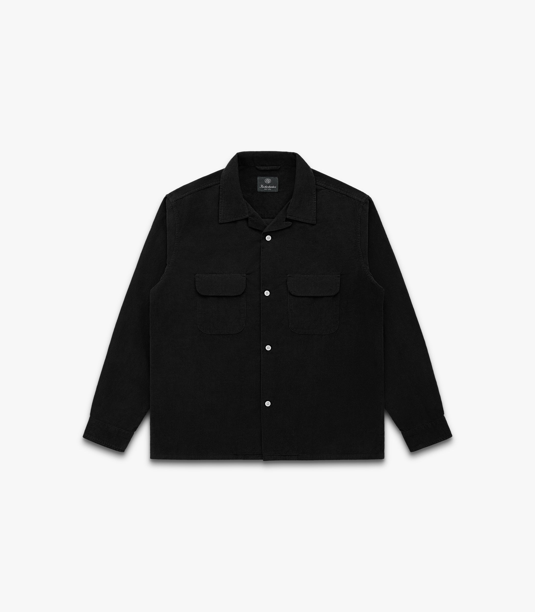 Penny Corduroy Cotton Shirt in Black
