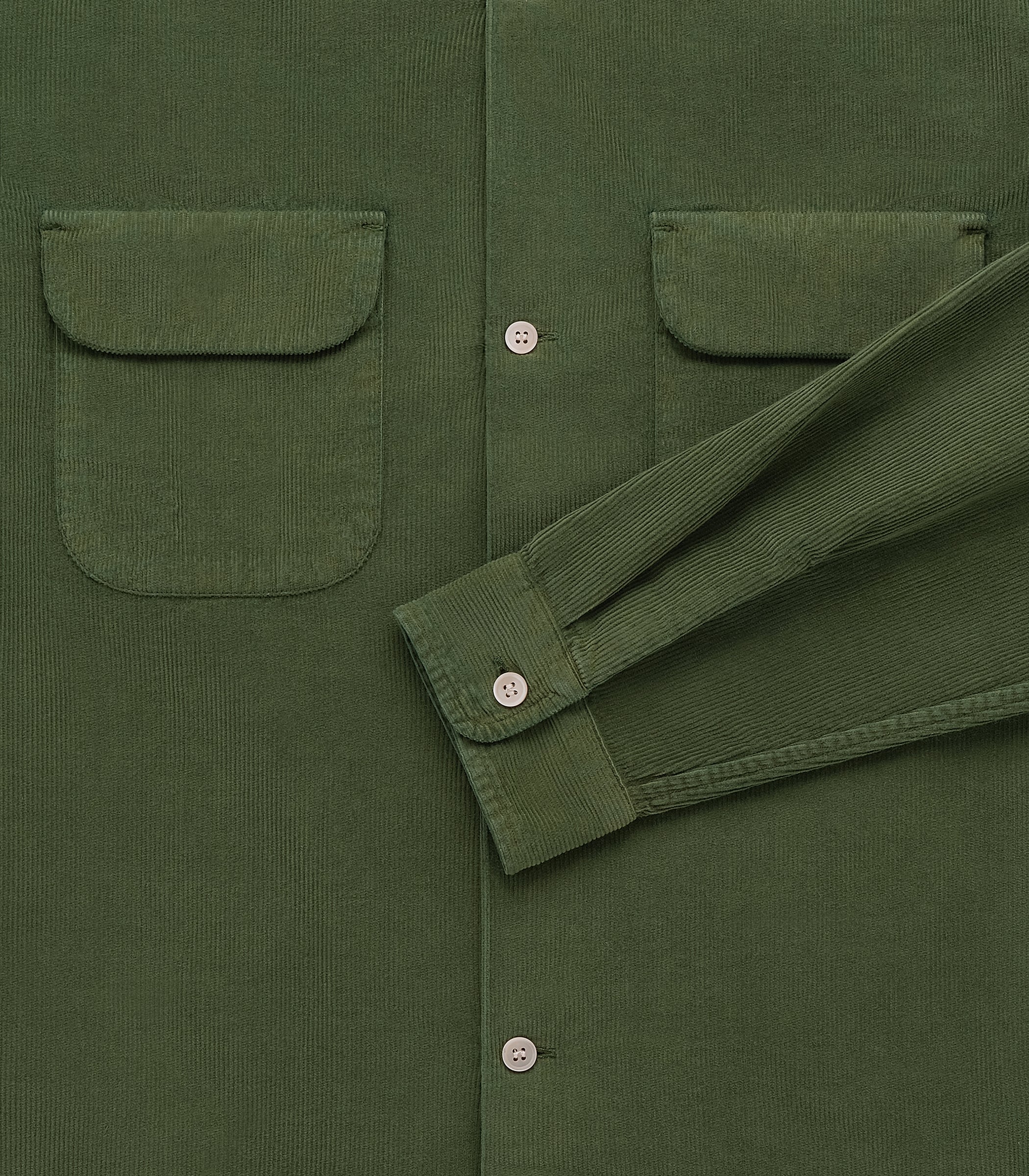 Penny Corduroy Cotton Shirt in Green