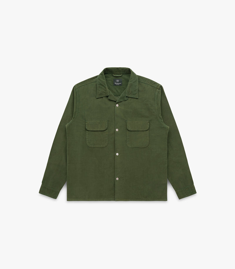 Penny Corduroy Cotton Shirt in Green