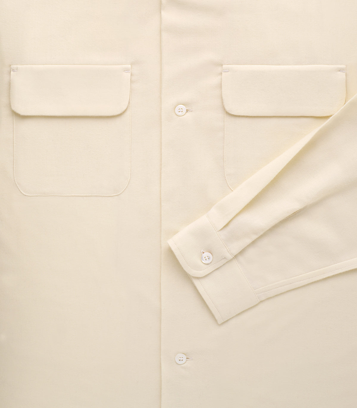 Penny Cotton & Merino Flannel in Bone