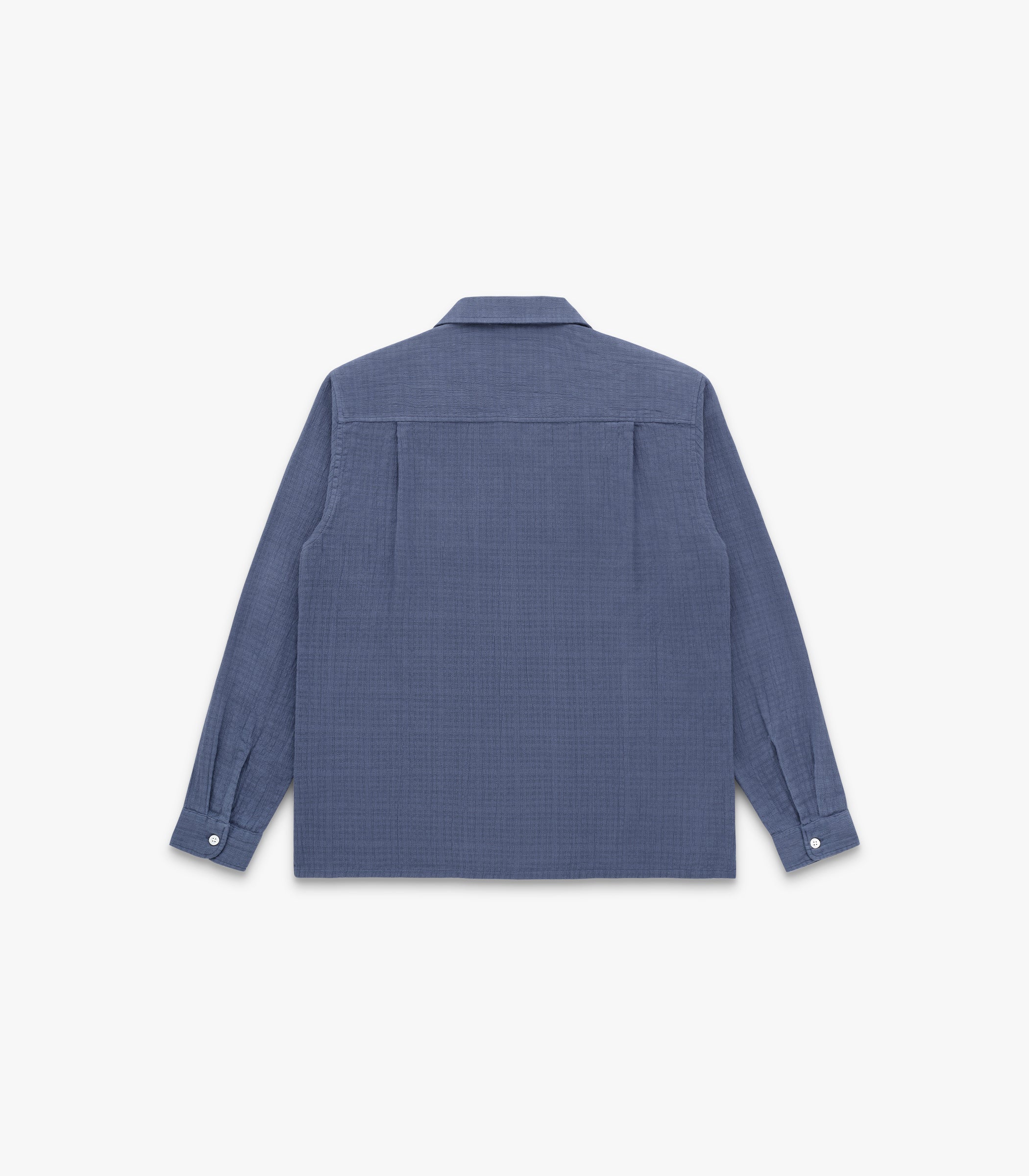 Penny Loom Cotton Shirt in Bering Blue