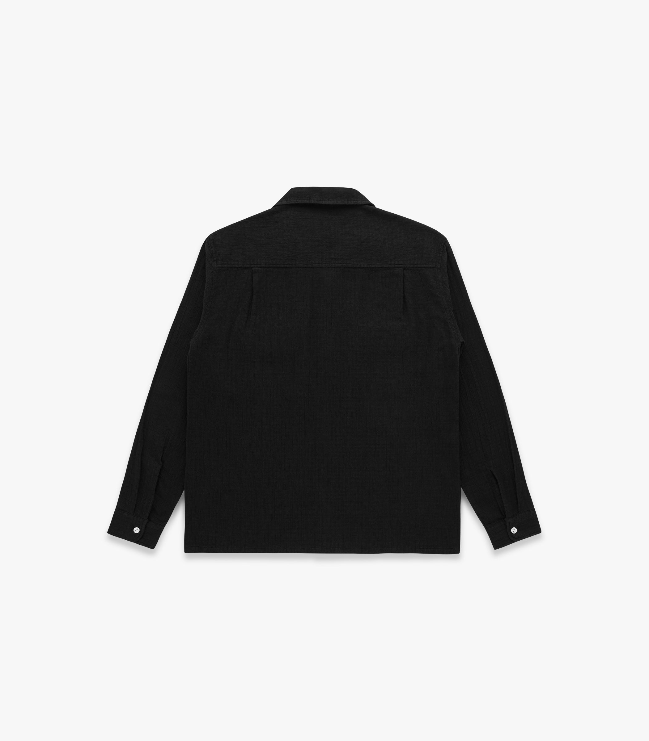 Penny Loom Cotton Shirt in Black