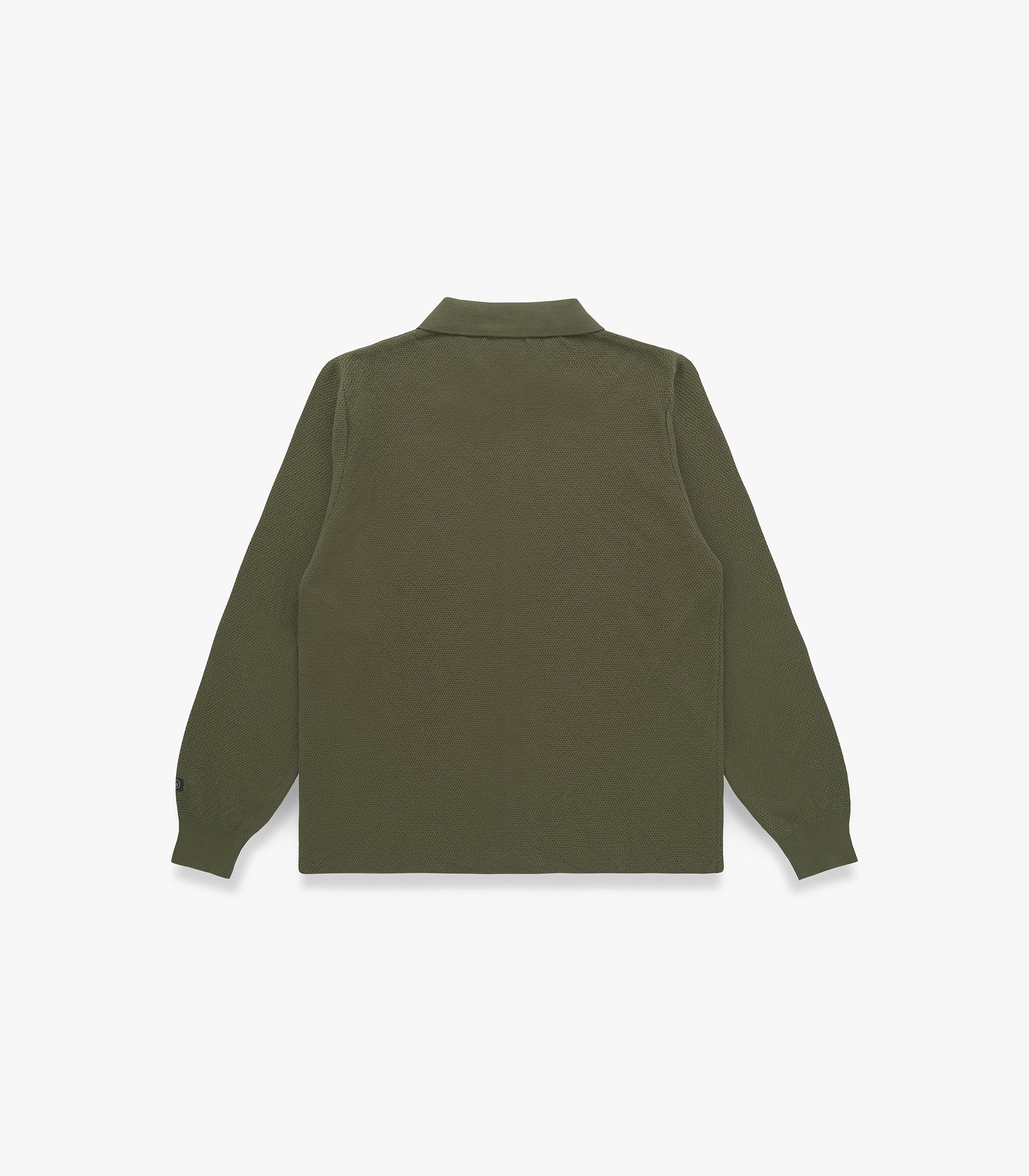 Ridge Cotton Polo in Light Olive