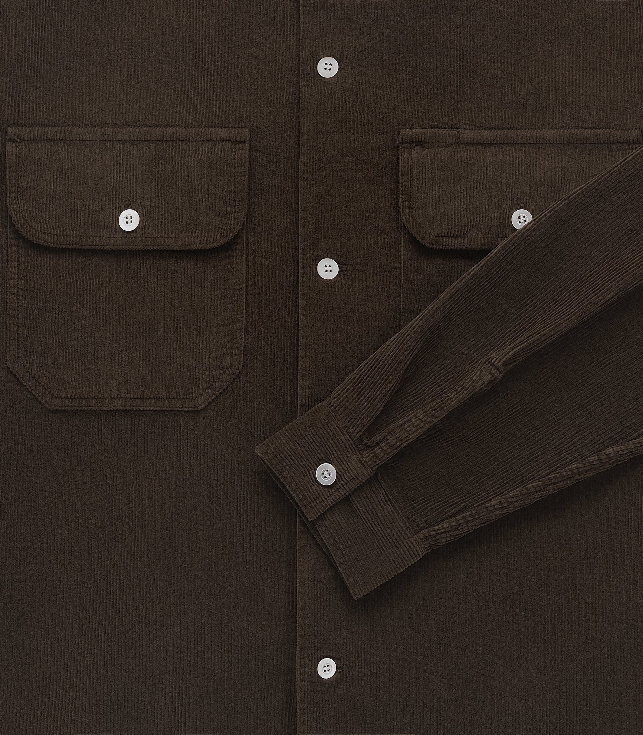 Service Corduroy Shirt in Brown