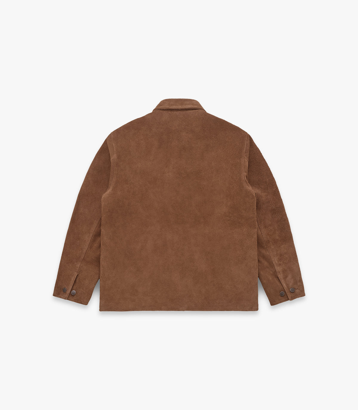 Shag-Pile Suede Coat in Coffee