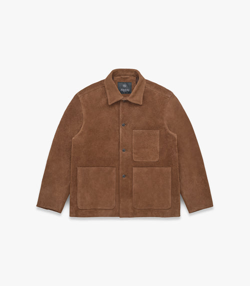 Shag-Pile Suede Coat