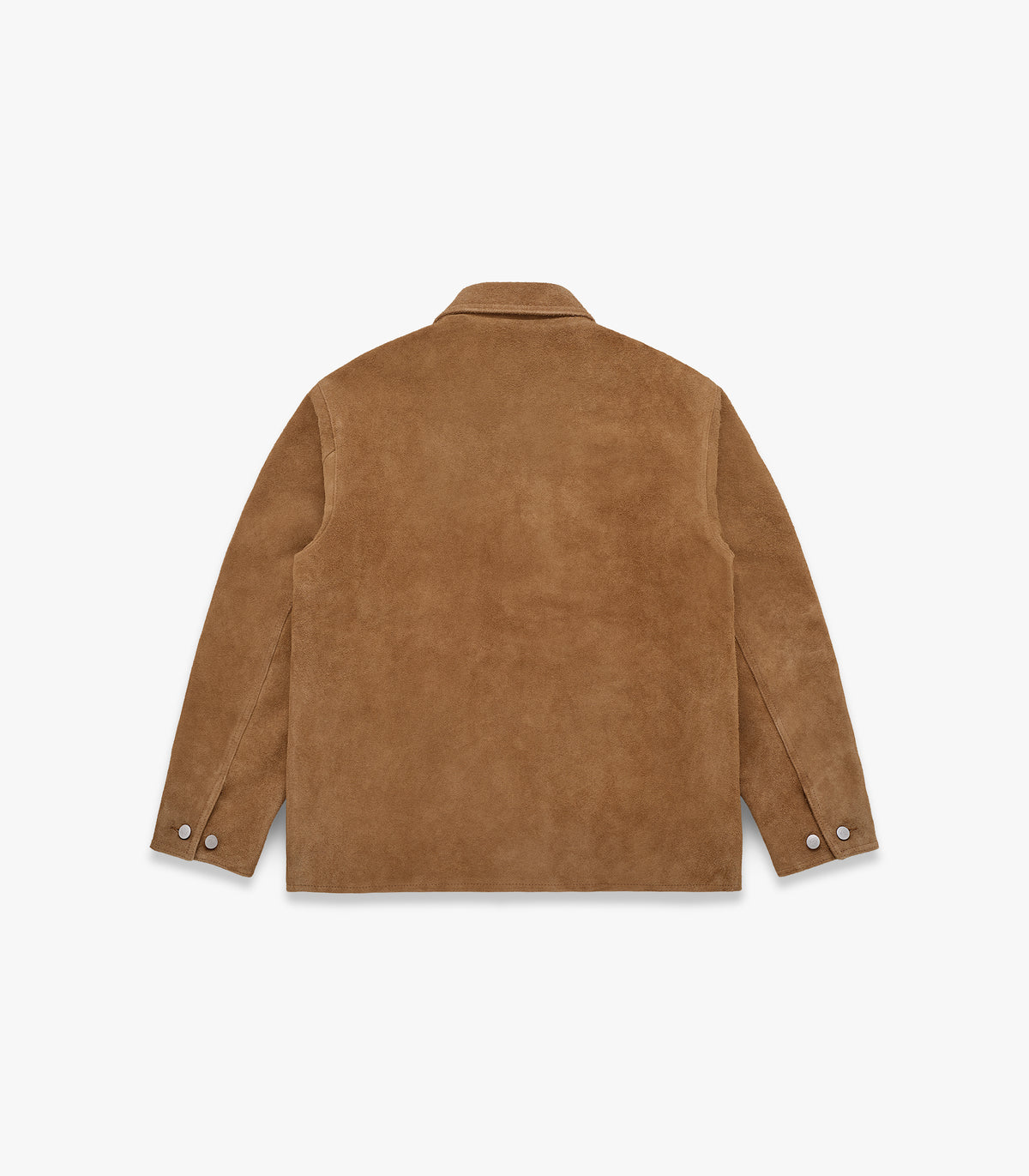 Shag-Pile Suede Coat in Earth