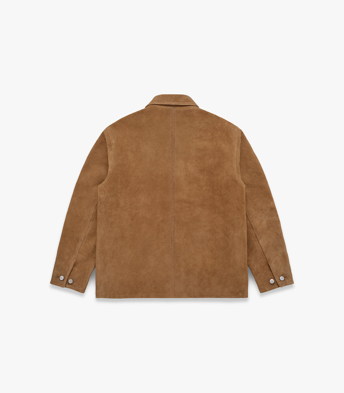 Shag-Pile Suede Coat in Earth