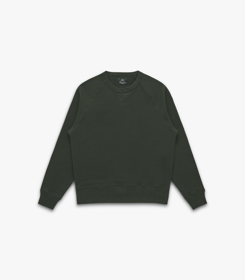 Stadium Loft Knit Crew in Deep Forest