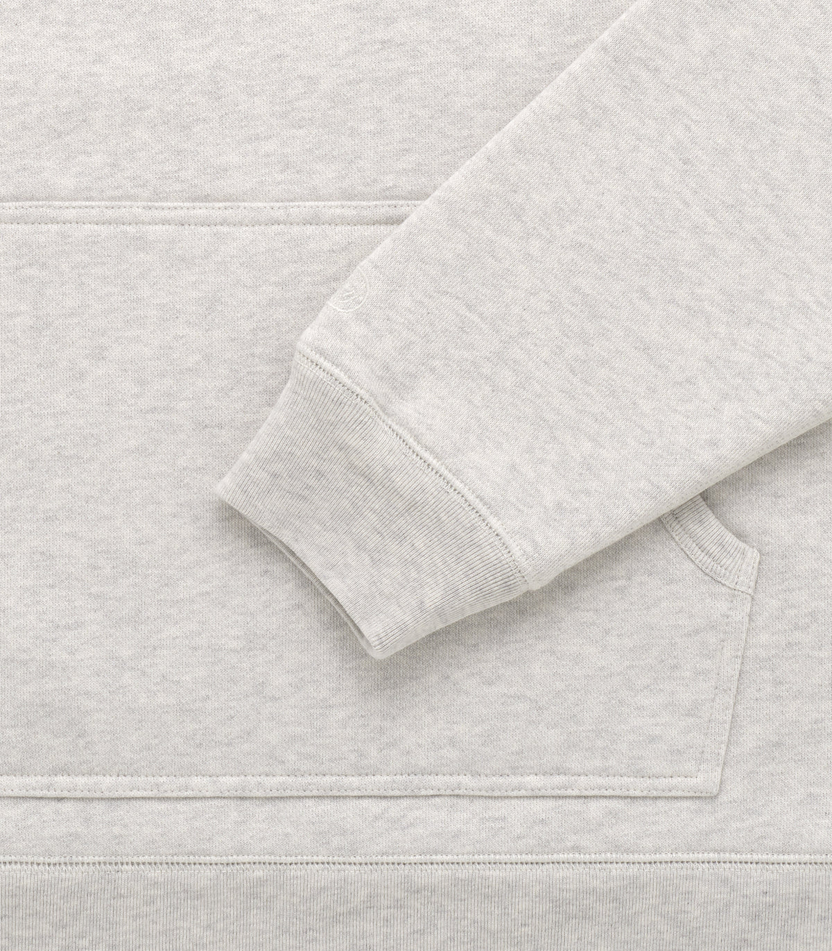Stadium Loft Knit Hoodie in Oat Grey