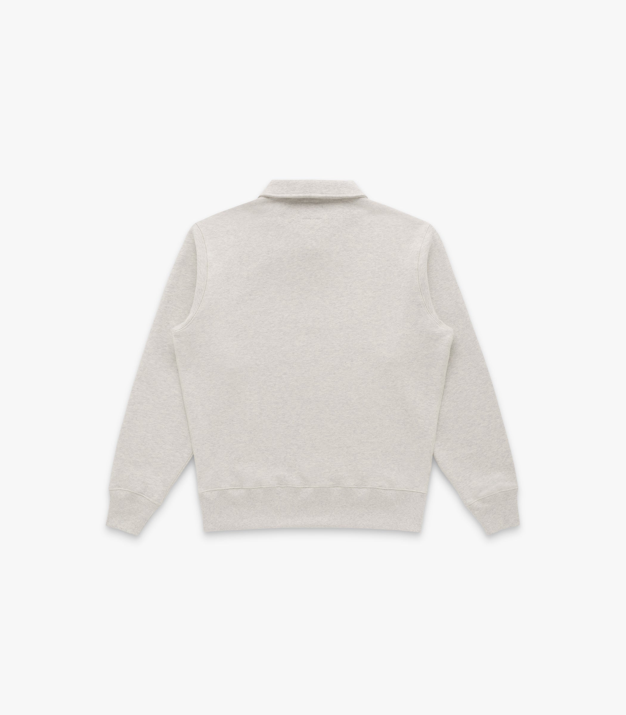 Stadium Loft Knit Quarter Zip in Oat Grey