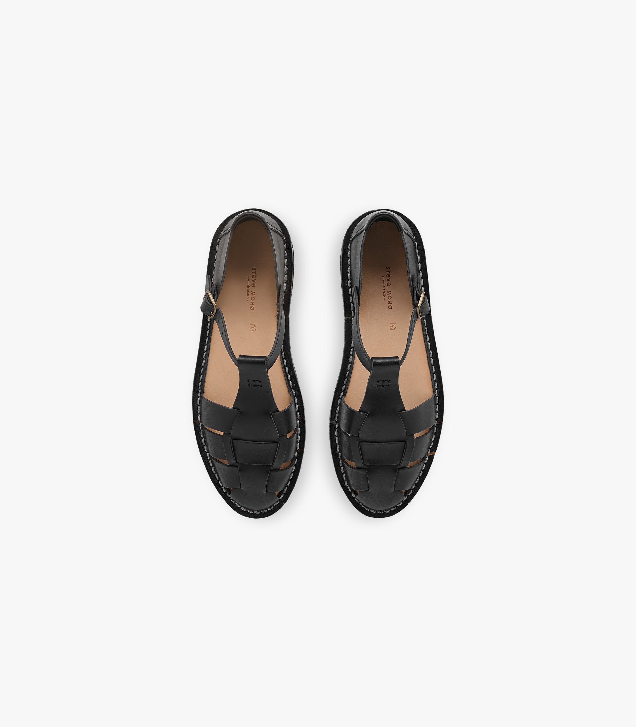 Artisanal Sandals in Black