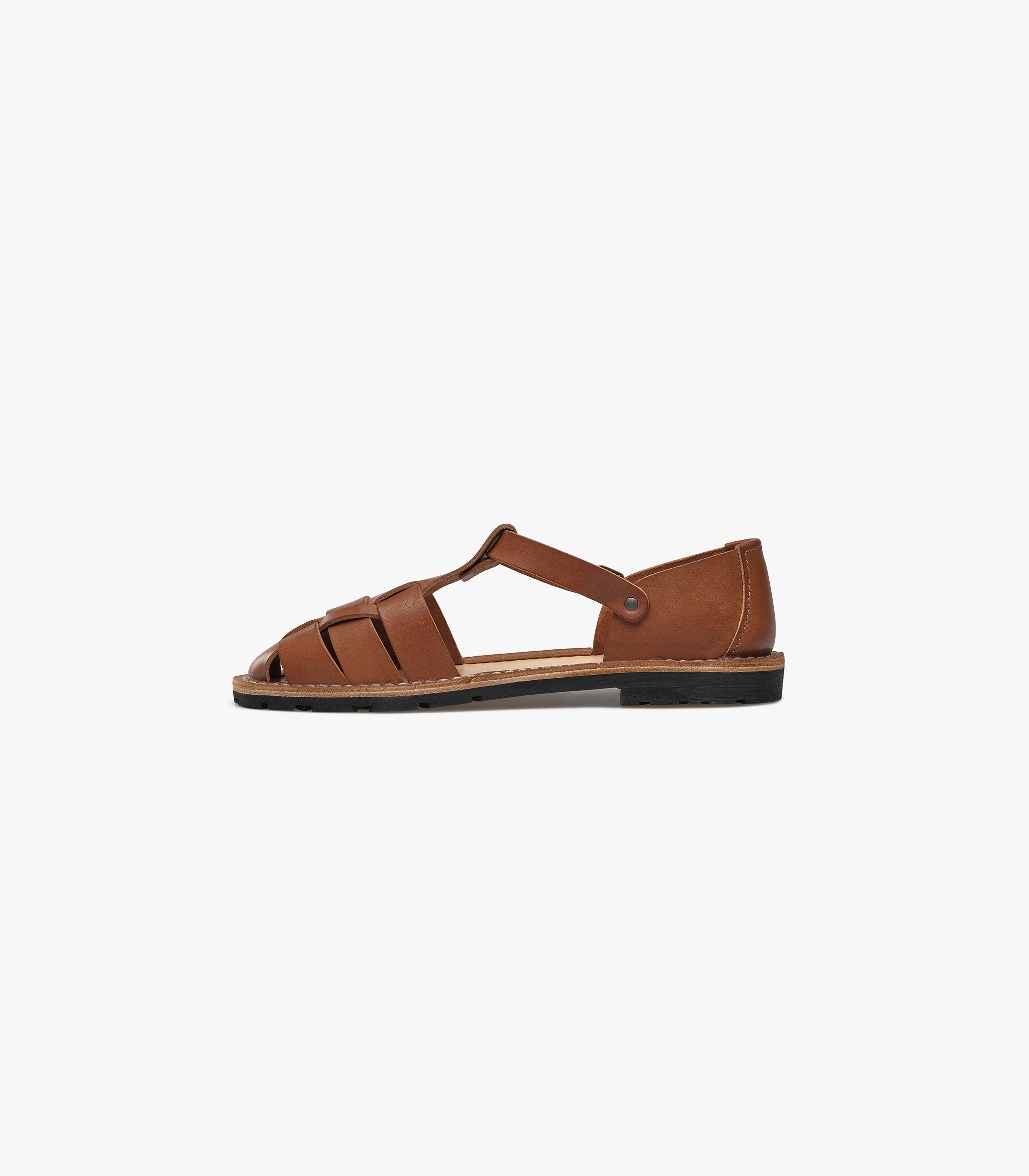 Artisanal Sandals in Chocolate