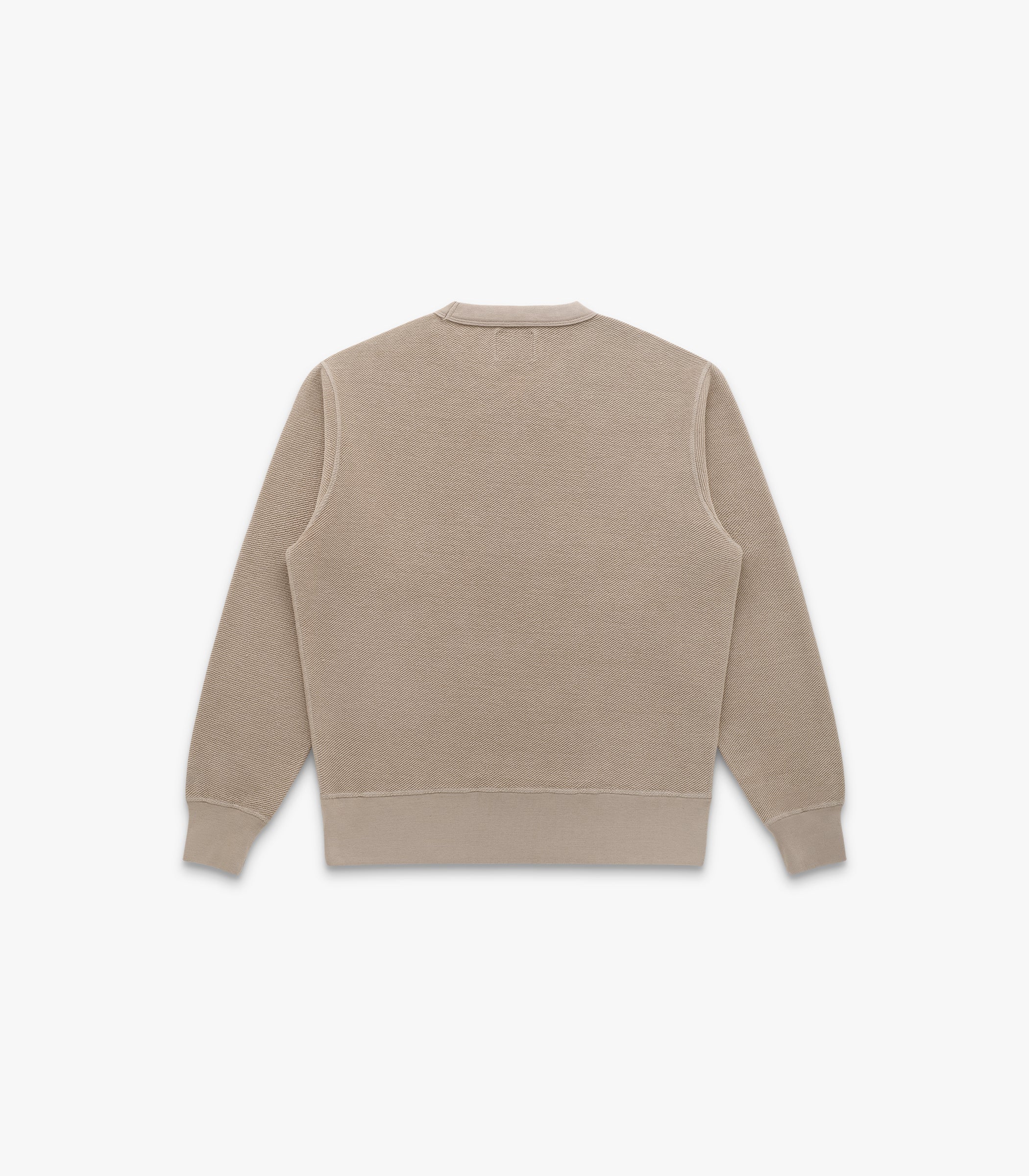 V Twill Knit Crew in Dune