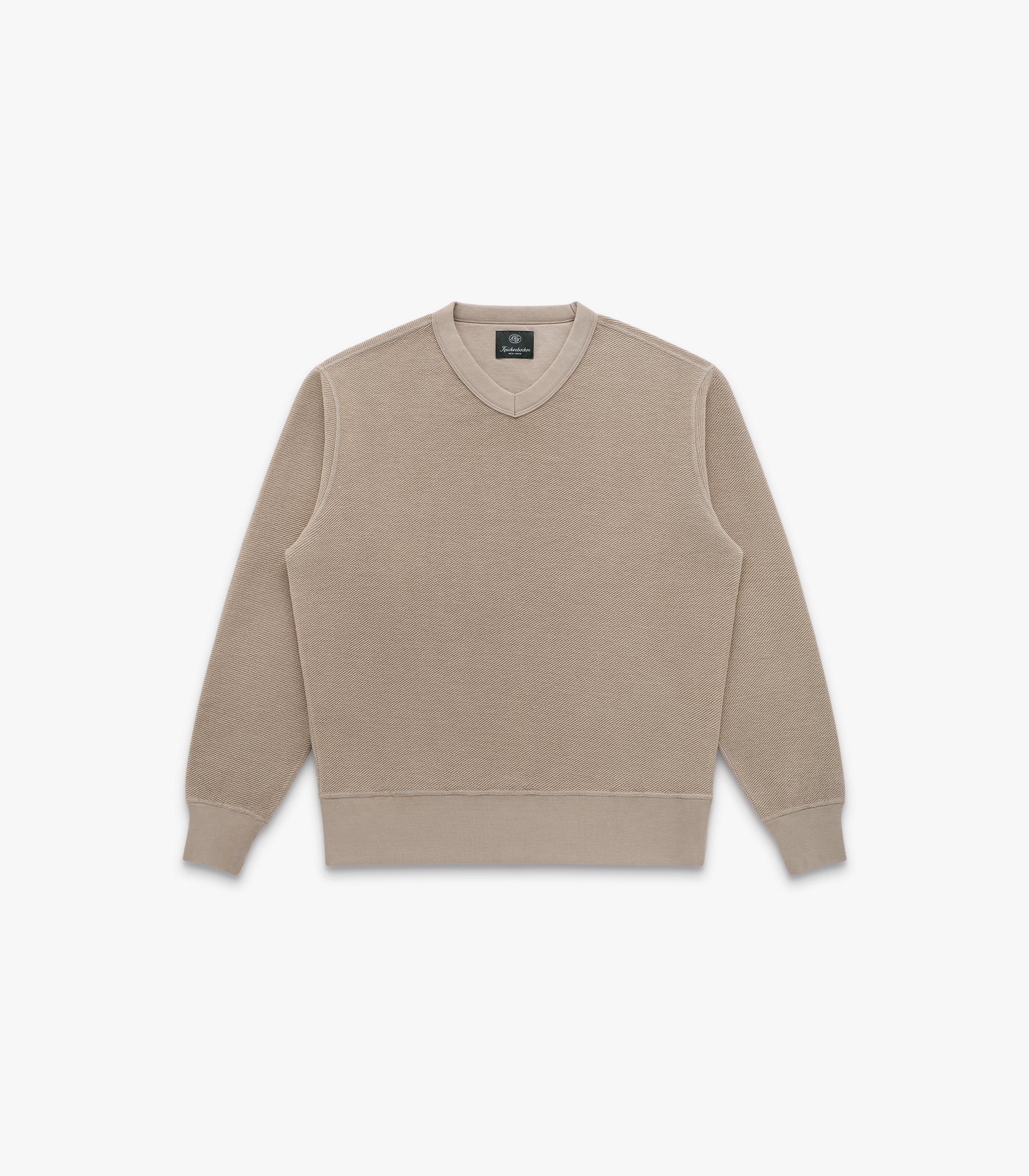 V Twill Knit Crew