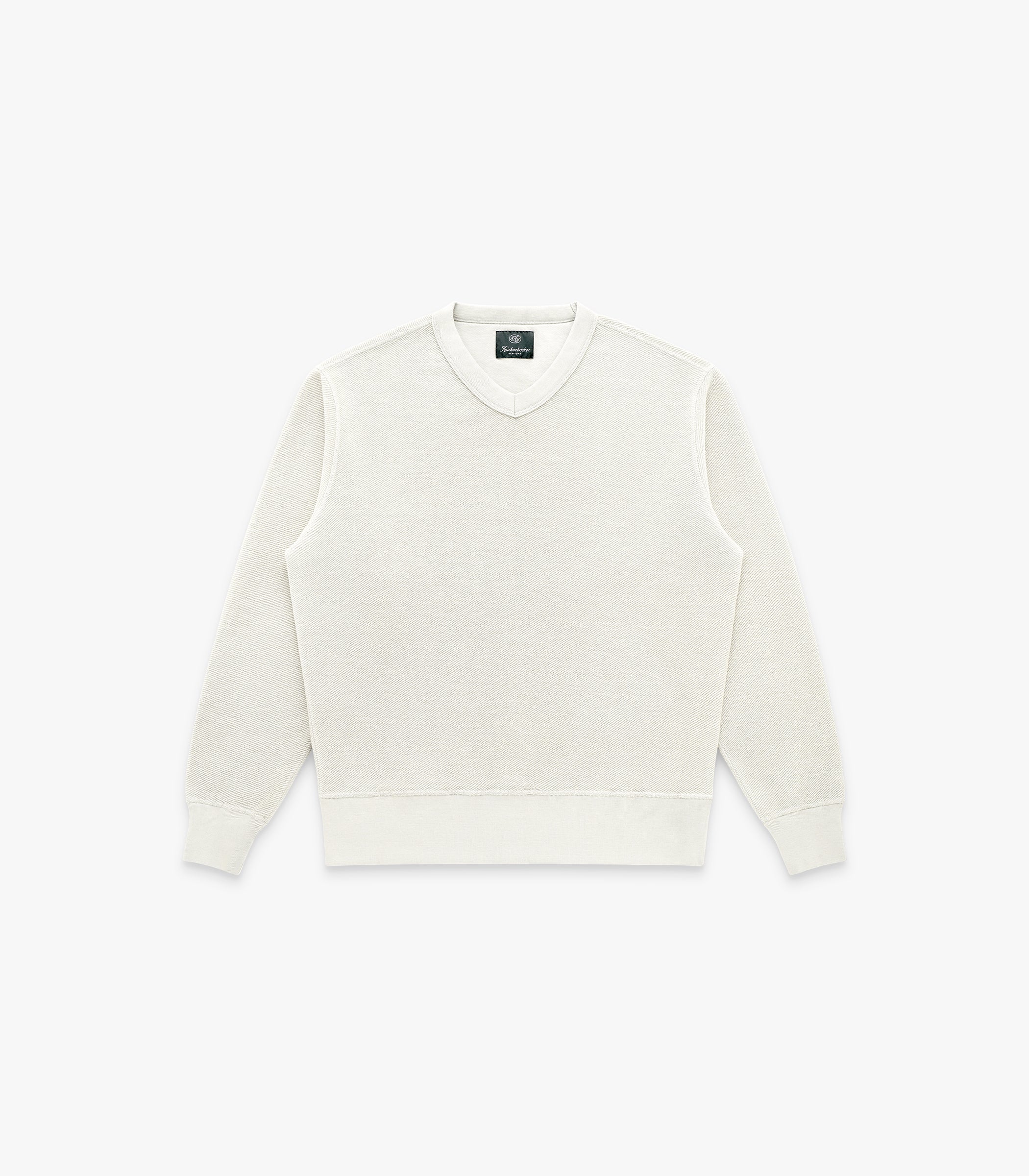 V Twill Knit Crew