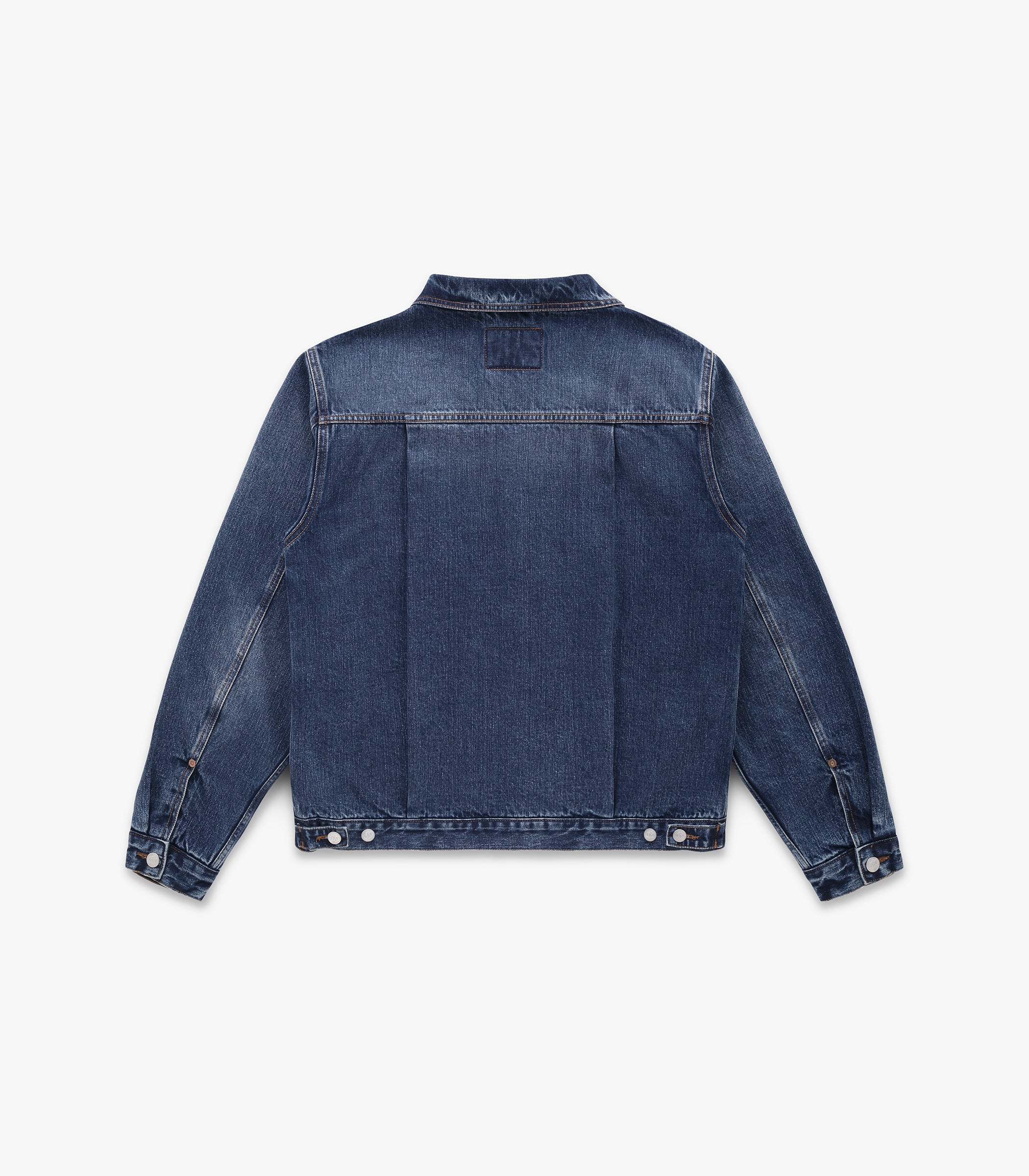 Wayfarer Wool Blanket Lined Denim Trucker in Dark Wash Indigo
