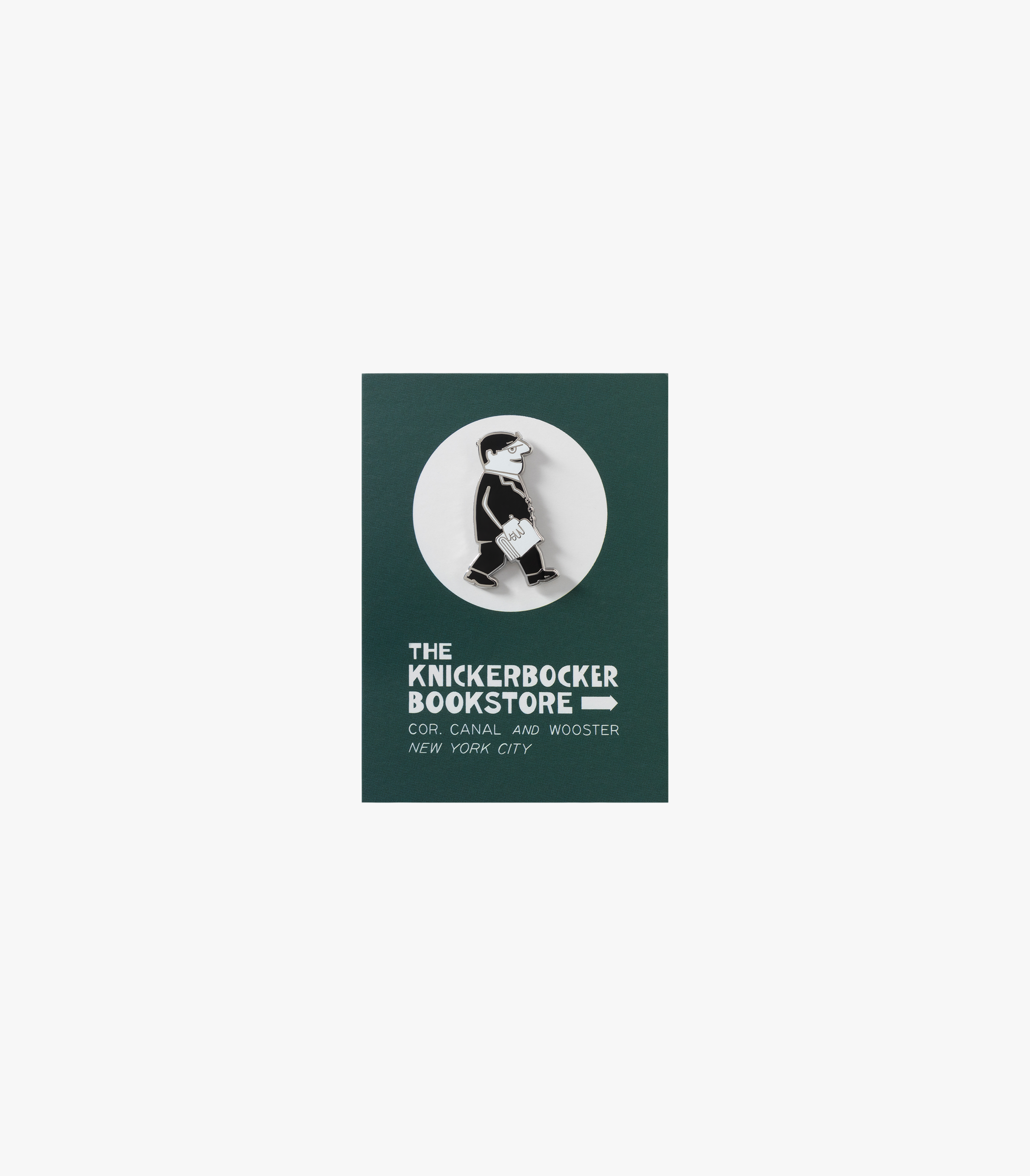 The Bookstore Pin Black in detail