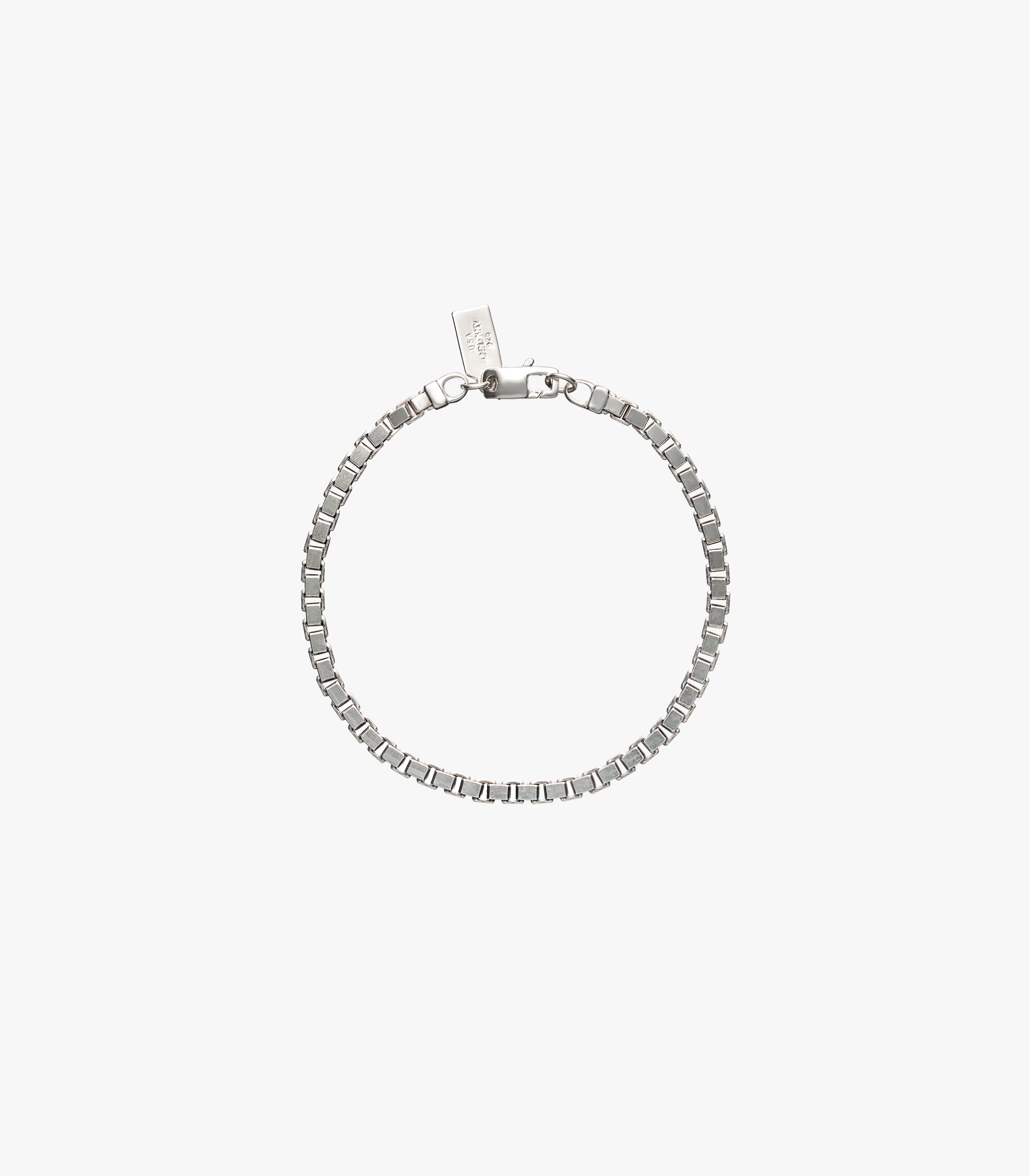 Silver Venetian Box Bracelet in Silver