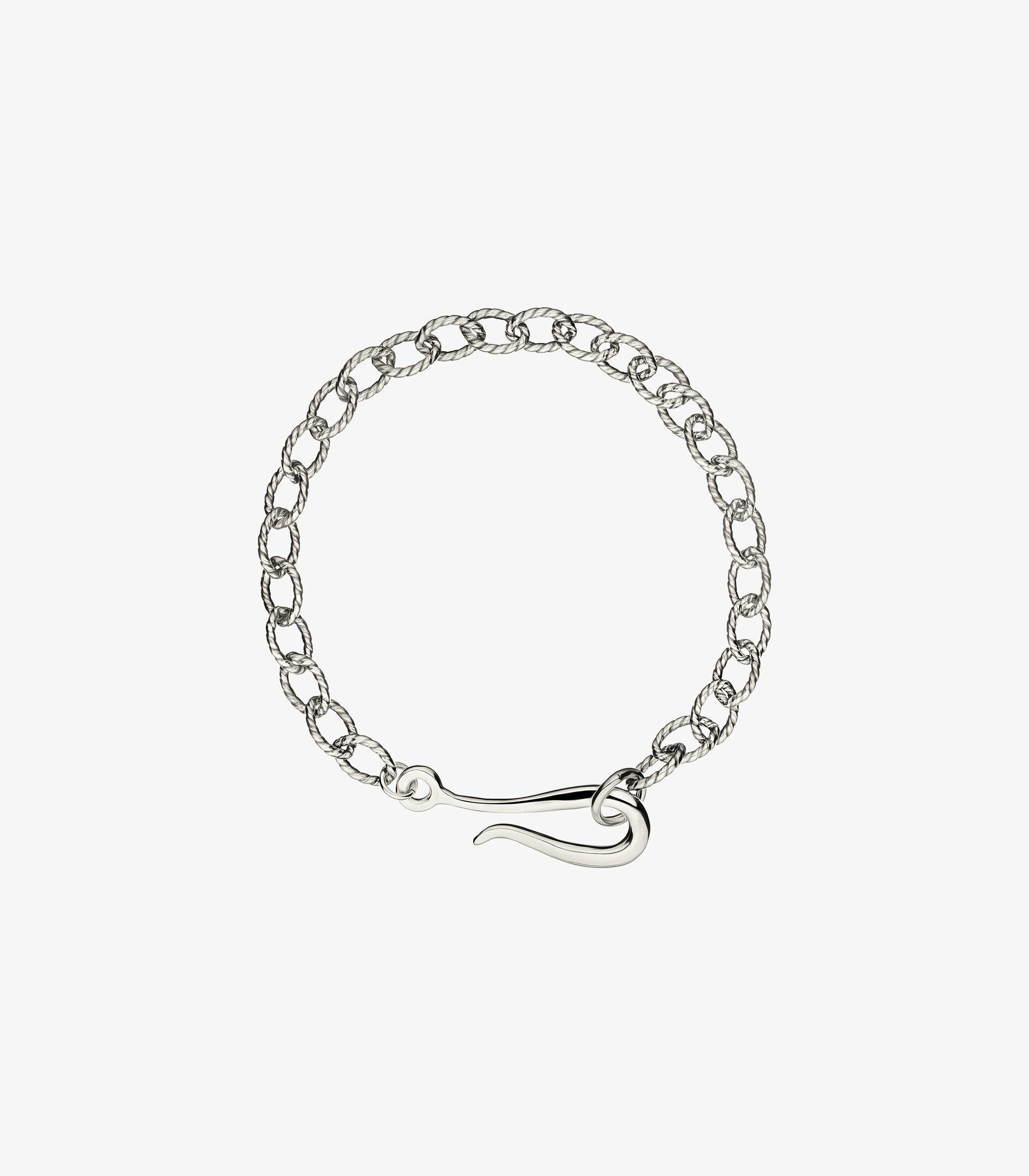 Silver Chain Bracelet in detail